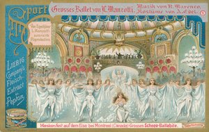 Balletto, carta Liebig, inizio XX secolo (cromo) da European School