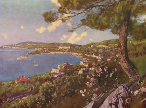 Beaulieu, veduta generale (litografia a colori)