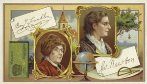 Benjamin Franklin e Isaac Newton da European School