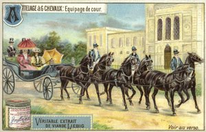 Carrozza trainata da sei cavalli da European School
