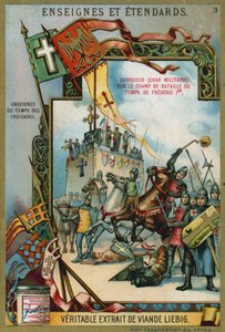 Carroccio su un campo di battaglia del tempo di Federico I Barbarossa, XII secolo da European School