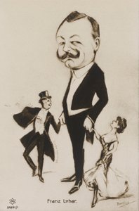 Ritratto caricaturale di Franz Lehar da European School