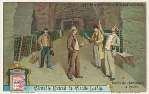 Champagne, carta Liebig, inizio XX secolo (cromo) da European School