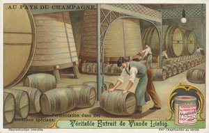 Champagne, carta Liebig, inizio XX secolo (cromo) da European School