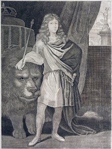 Carlo XI, re di Svezia (incisione) da European School