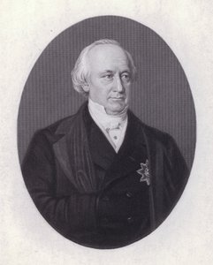 Christian Karl Josias von Bunsen, diplomatico e studioso tedesco (incisione) da European School