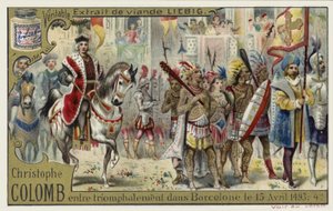 Cristoforo Colombo entra trionfante a Barcellona, 15 aprile 1493 da European School