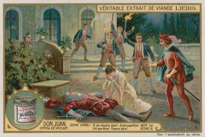 Morte del Commendatore (cromolito)