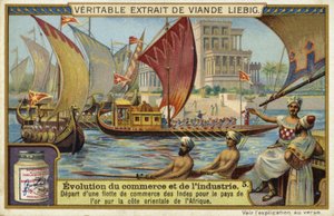 Partenza di una flotta commerciale dall