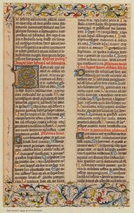 Facsimile dalla Bibbia di Gutenberg