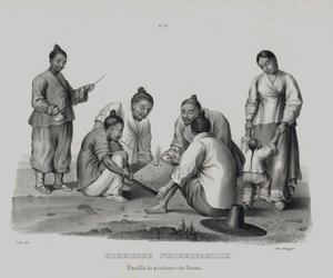 Famiglia di pescatori coreani