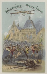 Combattimento sui trampoli a Namur da European School