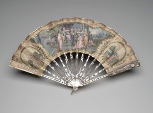 Ventaglio pieghevole con un soggetto dell