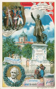 Francois Arago, carta Liebig, inizio XX secolo (cromo) da European School