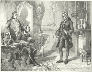 Federico il Grande di Prussia con il poeta Christian Furchtegott Gellert