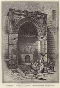 Fonte della Porta della Catena o Bab-Es-Silsileh, a Gerusalemme da European School