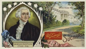 George Washington, primo Presidente degli Stati Uniti, e la Casa Bianca, Washington DC