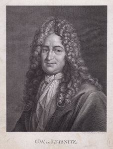 Gottfried Wilhelm Leibniz, filosofo, matematico e polimata tedesco (incisione) da European School