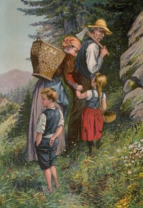 Fiabe di Grimm: Hansel e Grethel (cromolito) da European School