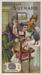 Gulliver esposto al popolo di Brobdingnag da European School