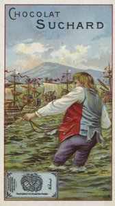 Gulliver ruba la flotta di Blefuscu