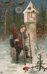 Buon anno (litografia a colori) da European School