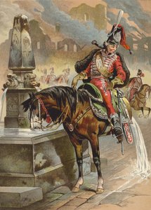 Illustrazione per le avventure del Barone di Munchausen da European School