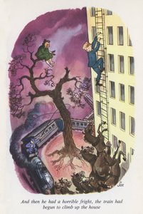 Illustrazione per Emil e i detective (litografia a colori) da European School