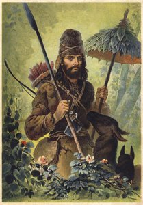 Illustrazione per Robinson Crusoe da European School