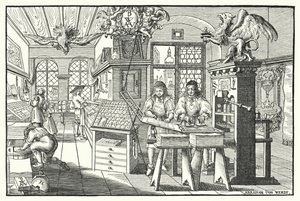 Interno di una tipografia, c1676 da European School