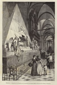 Italia - Tomba di Canova, nella chiesa di Santa Maria Gloriosa dei Frari, Venezia