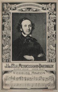 J L Felix Mendelssohn-Bartholdy, Ritratto da European School