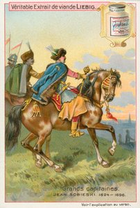 Jean Sobieski, carta Liebig, inizio XX secolo (cromo) da European School