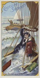 Mongolfiera di Jules Duruof che scende nel Mare del Nord, 1874 da European School
