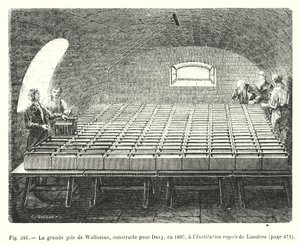 La grande pila di Wollaston, costruita per Davy, nel 1807, all
