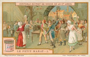 Le Petit Marat, carta Liebig, inizio XX secolo (cromo) da European School