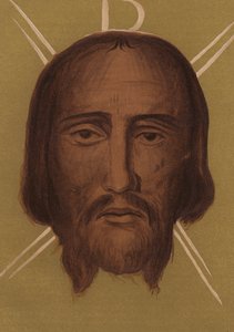 Somiglianza di Gesù Cristo: Dalla Chiesa di San Silvestro, Roma (cromolitografia)