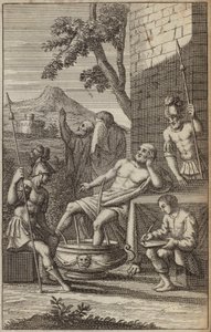 Uomo che fa il bagno e pensa, forse Archimede? da European School