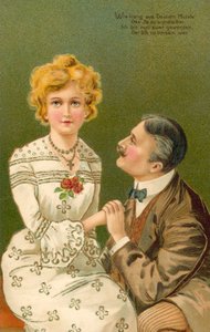 Uomo che tiene per mano una giovane donna da European School