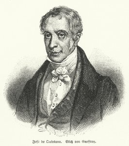 Manuel Jose Quintana, poeta spagnolo (litografia) da European School