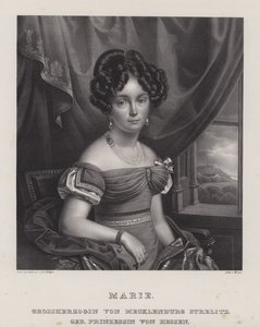 Marie, Granduchessa di Meclemburgo-Strelitz (litografia)