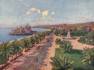 Nizza, La Jetee, il Monumento e vista generale in linea d
