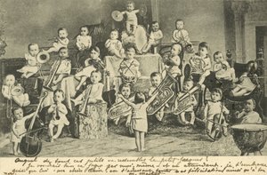 Orchestra di bambini (litografia) da European School