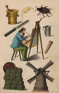 Pagina dal Libro Magico (litografia a colori)