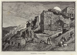 Vista di Safed da European School