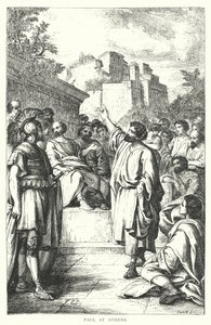 Paolo ad Atene (incisione) da European School