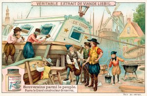 Pietro il Grande che lavora come costruttore navale nei Paesi Bassi da European School