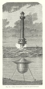Faro galleggiante posto all