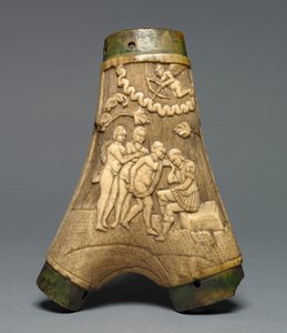 Fiaschetta da polvere, c.1550-80 da European School