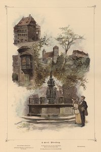Edifici prominenti a Norimberga, Germania da European School